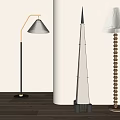 Modern Floor Lamps With Unique Designs And Different Structures For Home Decor 3d model