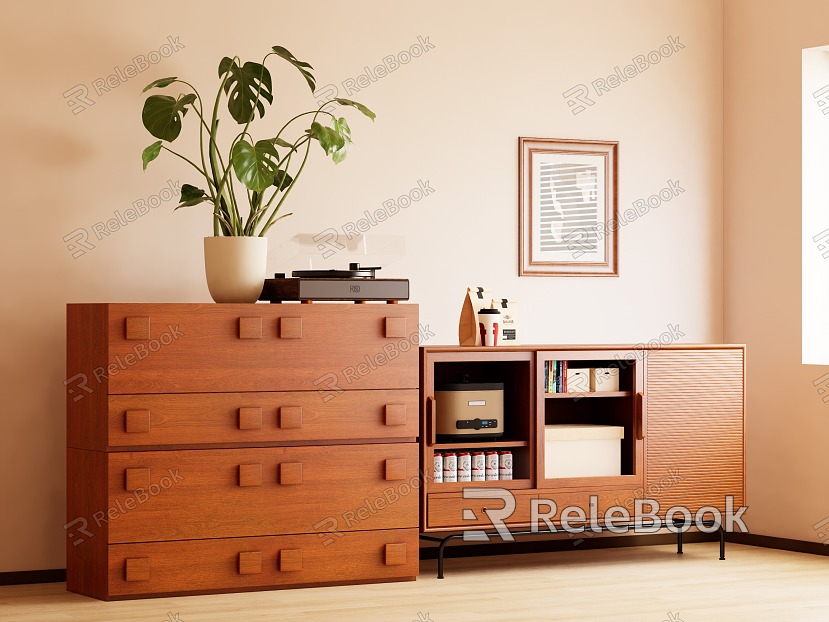 Middle Style Locker Sideboard model