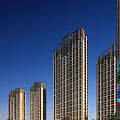 Modern High Rise Residential Buildings With Glass Facades And Surrounding Trees
