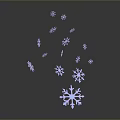 Snowflake figure pattern geometric shape sacred geometric shape 3d model