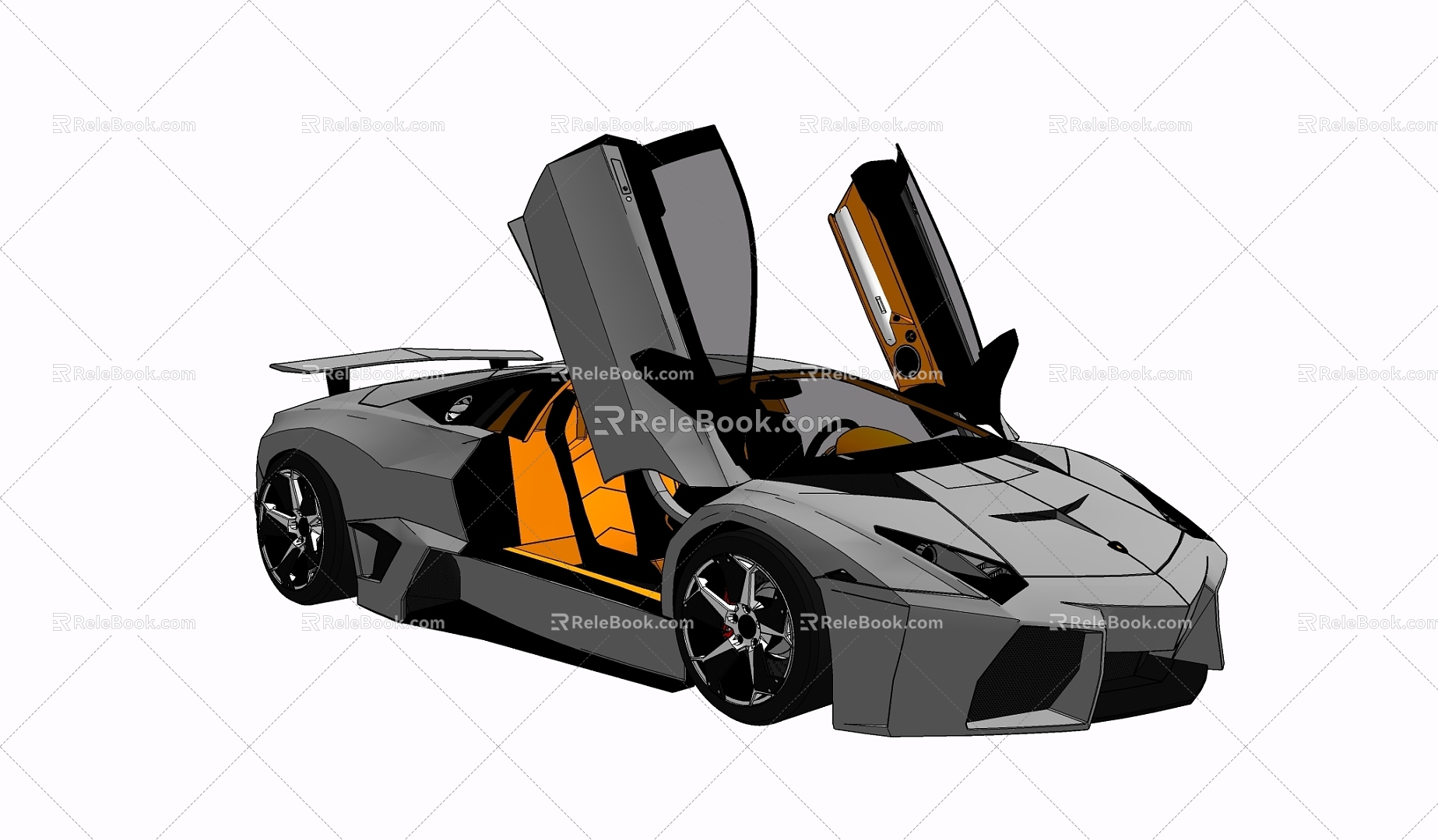 Modern sports car 3d model