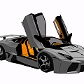 Modern sports car 3d model