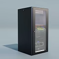 Black Glass Door Storage Cabinet for Musical Instruments and Art Supplies