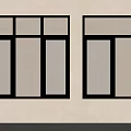 Modern Casement Windows With Black Frames Mesh Panels And Clear Glass