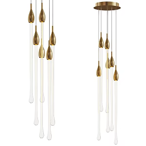 Allure Raindrop Chandelier 18 3d model