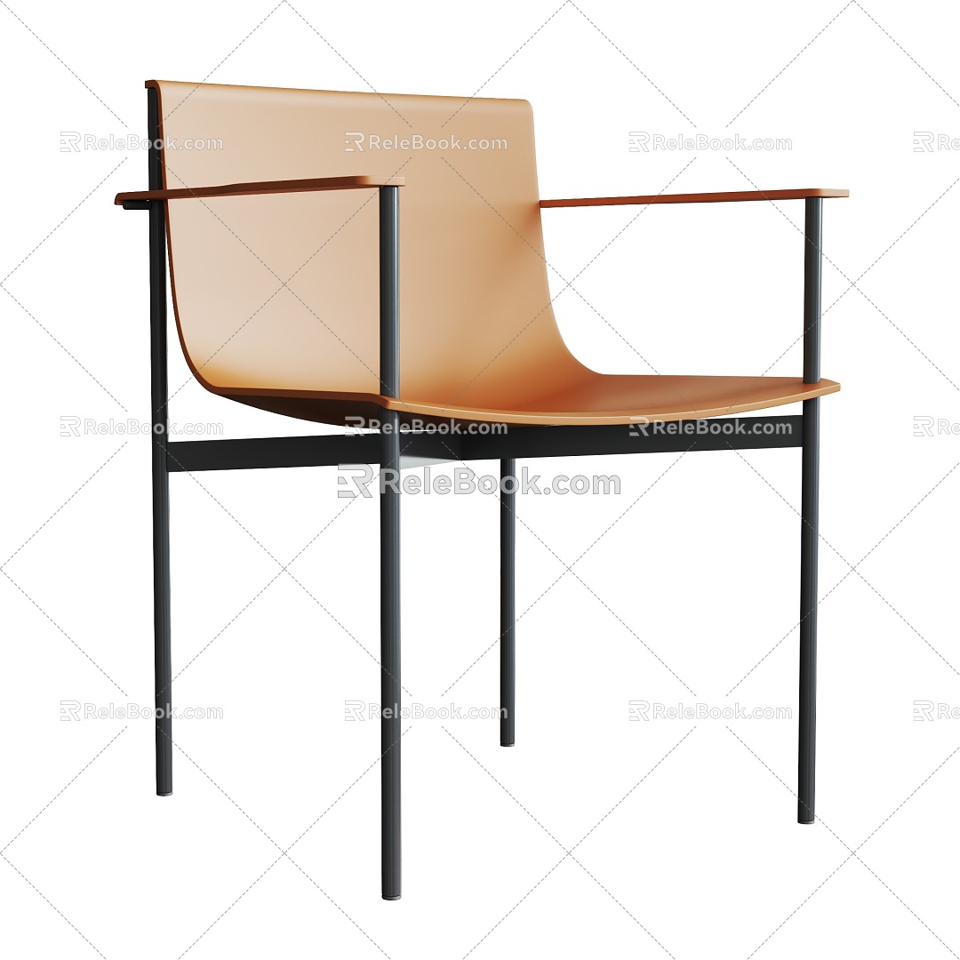 Modern Dining Chair Minimalist 3d model