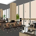 Modern Lounge Area Interior With Comfortable Chairs Green Plants Large Windows And Natural Light