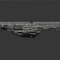 Building Structural Panel With Gray Textured Surface And Yellow Weathered Edges
