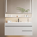 modern sink bathroom cabinet 3d model