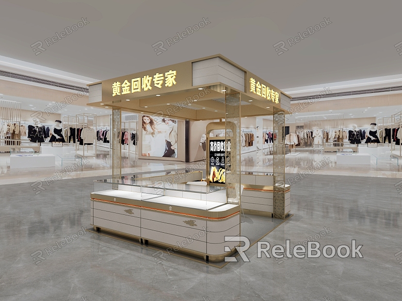 Shopping Mall Gold Recycling Showcase model