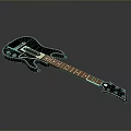 Deep Blue Solid Body Electric Guitar With Mahogany Neck And Metal Hardware