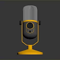 Microphone Amplifier Capacitor Microphone High-end Microphone Wheat Desktop Microphone Broadcasting Microphone 3d model