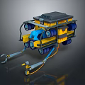 Mech Warrior Mech Soldier Machine Battlearm Mechanical Battlearm Machine Fighter Robot 3d model