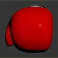 High Quality Red Boxing Glove Training Equipment With Black Trim Design