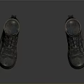 Durable Leather Work Boots With Thick Soles And Laces For Outdoor Use