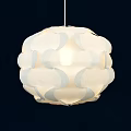 Unique Shaped Pendant Light With Creative Layered Petal Design And Soft Illumination 3d model