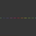 Colorful Paper Clips Arranged In A Row With Shiny Reflections On Sleek Surface