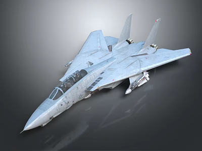 Modern Fighter Jet 3D Rendering With Sleek Design And Weapon Attachments 3d model