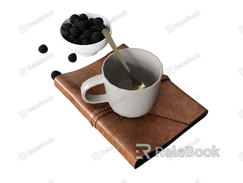 Coffee Cup Tea Cup Food Cowhide Notebook model