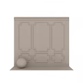Elegant Modern Wall Molding Components With Geometric Frame Design For Interior 3d model