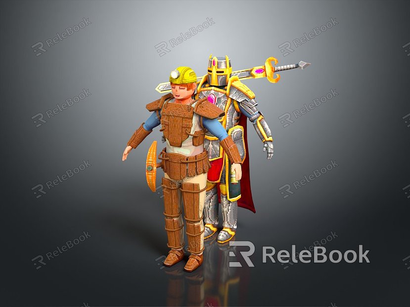 Western Samurai Western Warrior Western Hero Western Warrior Knight Hero Ancient Warrior Paladin model