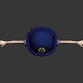 Animated Female Police Character In Blue Uniform With Badge And Hat