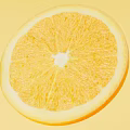 Visual Display of Fresh and Vibrant Oranges Sliced and Whole on Yellow Background