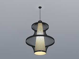 New Chinese Chandelier 3d model