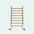 Multifunctional Sports Training Equipment With Multiple Yellow Horizontal Bars White Frame And Black Foot Pads