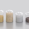 Glass Spice Jars with Airtight Lids for Storing Grains Spices and Coffee Beans