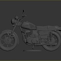 Modern motorcycle two-wheeled motorcycle off-road motorcycle road racing motorcycle 3d model