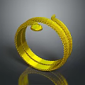 Golden Woven Bracelet Fashion Accessory With Metallic Shine And Stylish Design