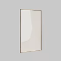 Rectangular Mirror With Black Frame Modern Minimalist Wall Mounted Home Decor