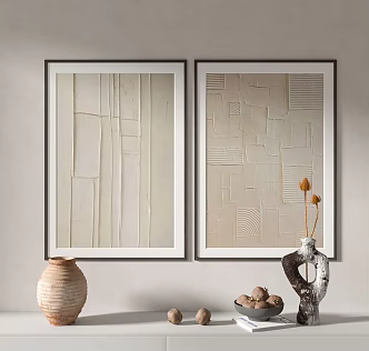 wind decorative painting 3d model