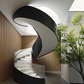 revolving staircase 3d model