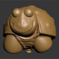 Golden Turtle Small Shiny Metallic Decorative Figurine on Black Surface