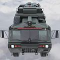 Green Military Truck With Six Wheel Design Heavy Duty Equipment And Spare Tire