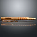 Golden Metallic Daily Life Tool With Cylindrical Ring Design And Stable Stand Base