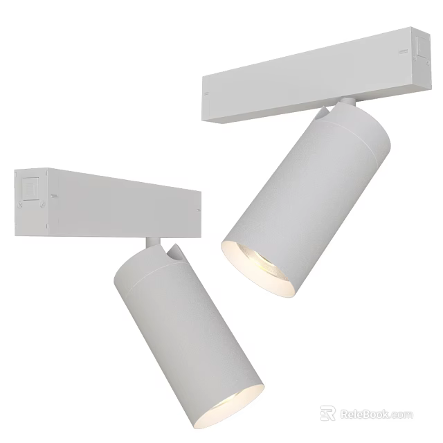 Adjustable White Modern Downlights And Spotlights For Interior Lighting Use 3d model 