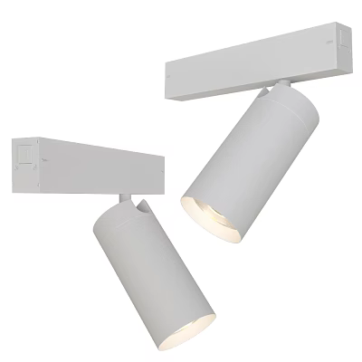 Adjustable White Modern Downlights And Spotlights For Interior Lighting Use 3d model