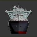 Modern engineering ship, digging ship, gold mining ship 3d model