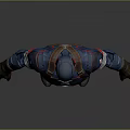 Man Standing in Blue Red White Superhero Uniform With Star Emblem