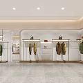 Stylish Clothing Store Interior With Mannequins Display Racks And Elegant Lighting