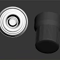 White Plastic Dropper Bottle With Black Screw Cap And Narrow Nozzle For Daily Use