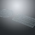 Household Metal Grids With Round And Rectangular Shapes For Daily Use 3d model
