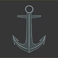 Water Transport Ships Utilize Sturdy Metal Anchor For Safe Mooring