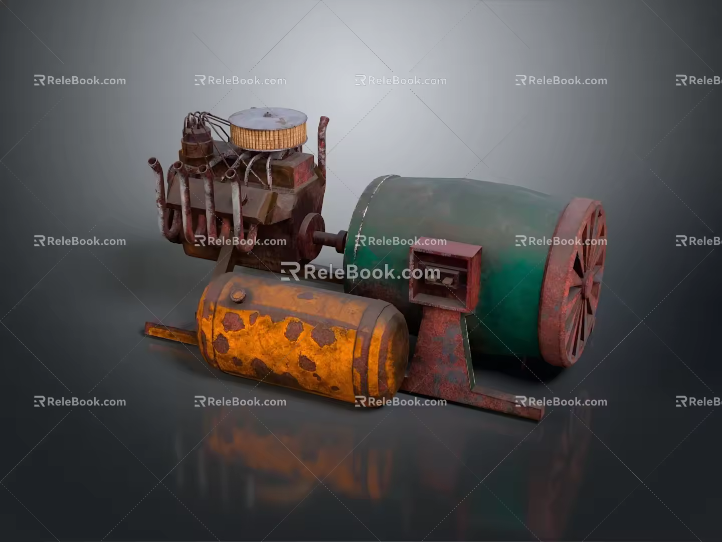 Industrial LOFT Engine Racing Engine Racing Engine Car Engine 3d model