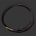 Elegant Purple Fabric Belt With Shiny Gold Buckle On Dark Surface