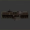 Cartoon Fairy Tale House Scene With Multiple Chimneys Pointed Roof And Decorative Windows