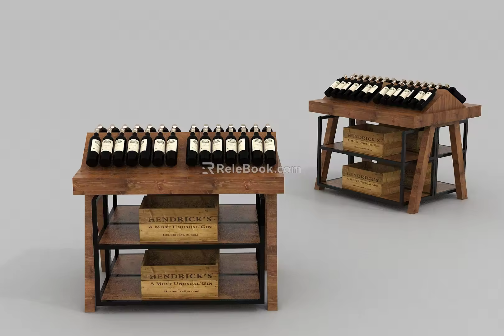 modern shelf 3d model